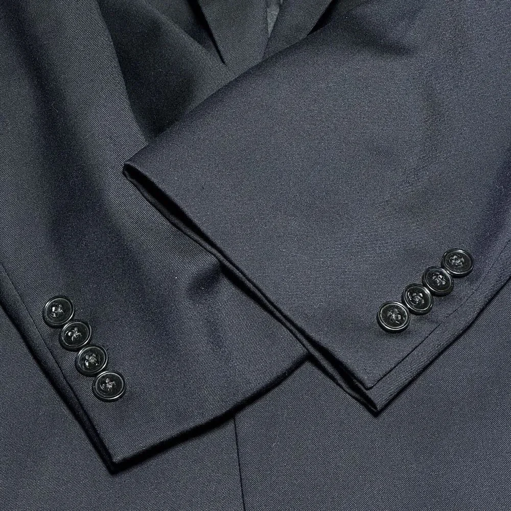 Joseph Abboud Loro Piano Wool‎ Dark Navy Two Button Blazer Jacket Men's Size 48R - Picture 2 of 16